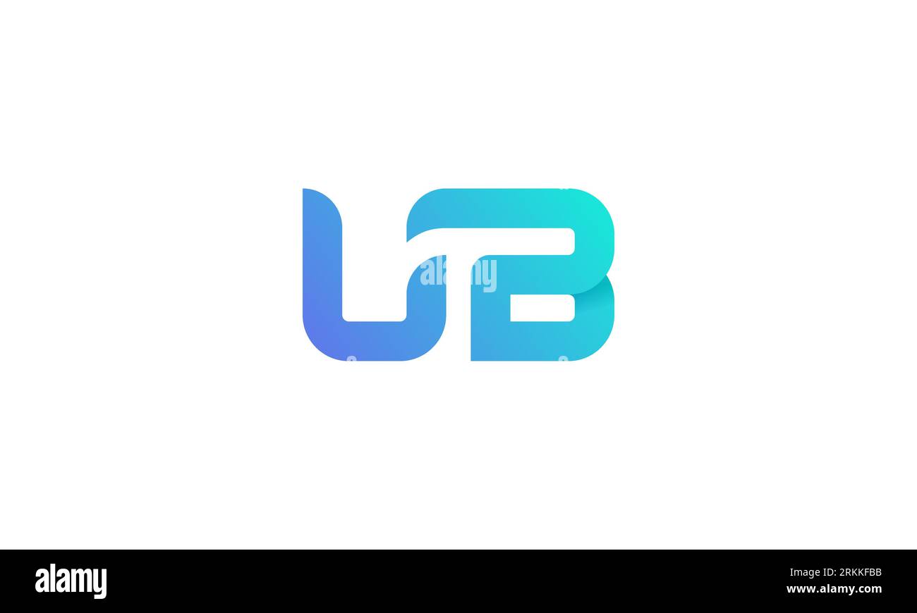 Creative Letter UB logo . Letter UB Initials logo design . clean and modern logo design Stock Vector