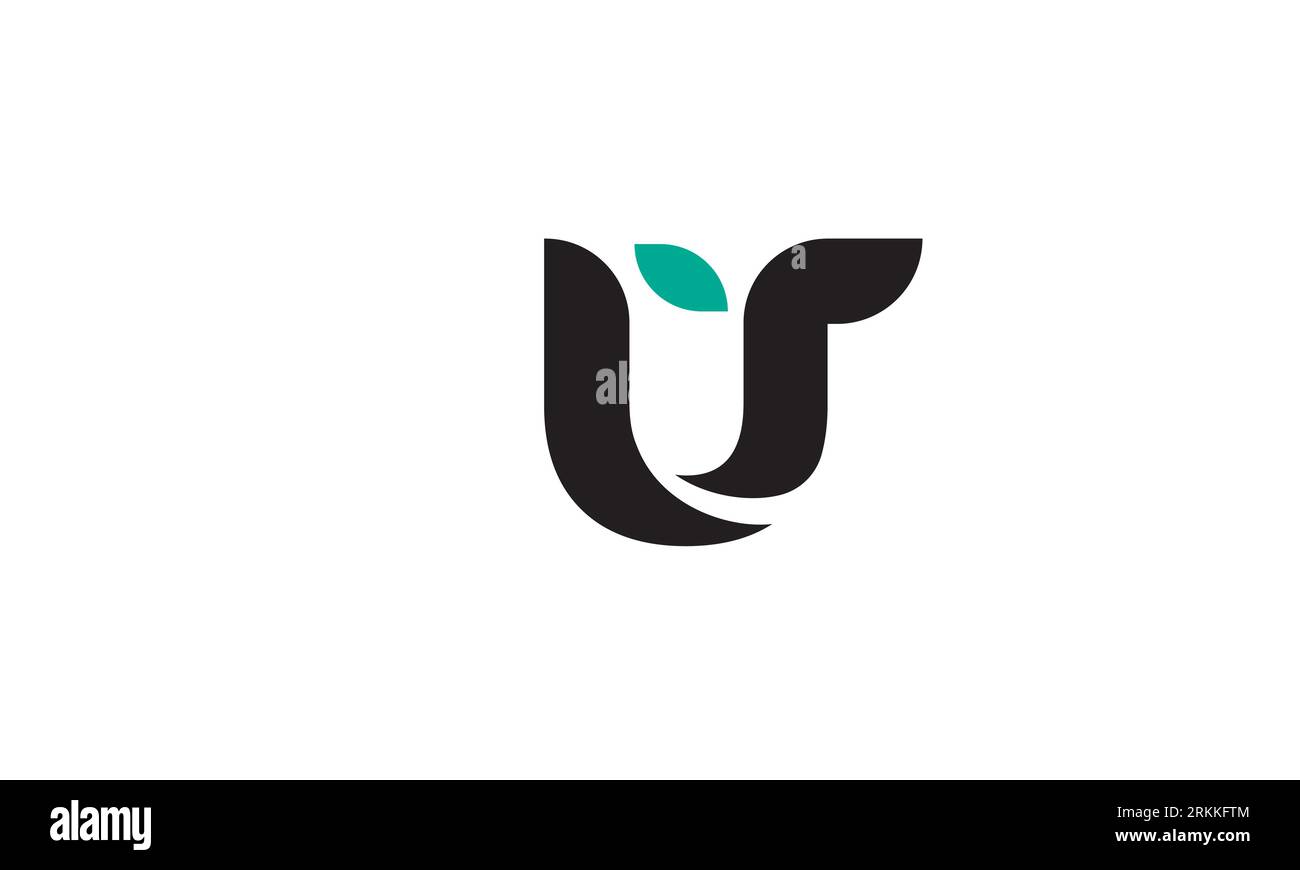 monogram letter UT logo design . Letter UT initials logo . Letter UT logo design template Stock Vector