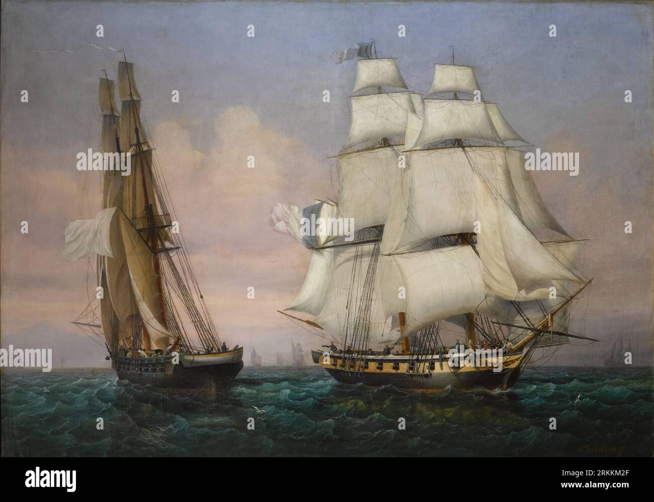 Return of Napoleon from Elba circa 1852 by Ambroise Louis Garneray