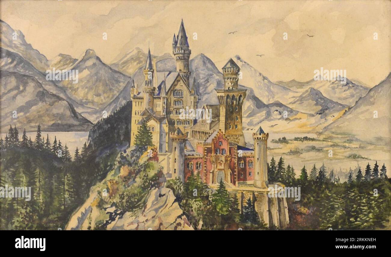 Neuschwanstein Castle by Adolf Hitler Stock Photo - Alamy
