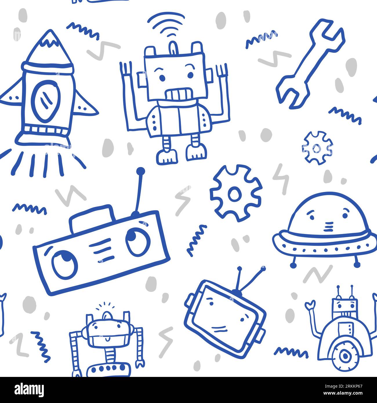 https://c8.alamy.com/comp/2RKKP67/funny-robot-childish-seamless-pattern-isolated-on-white-background-vector-doodle-hand-drawn-cartoon-funny-character-monster-cyborg-for-kids-and-baby-2RKKP67.jpg