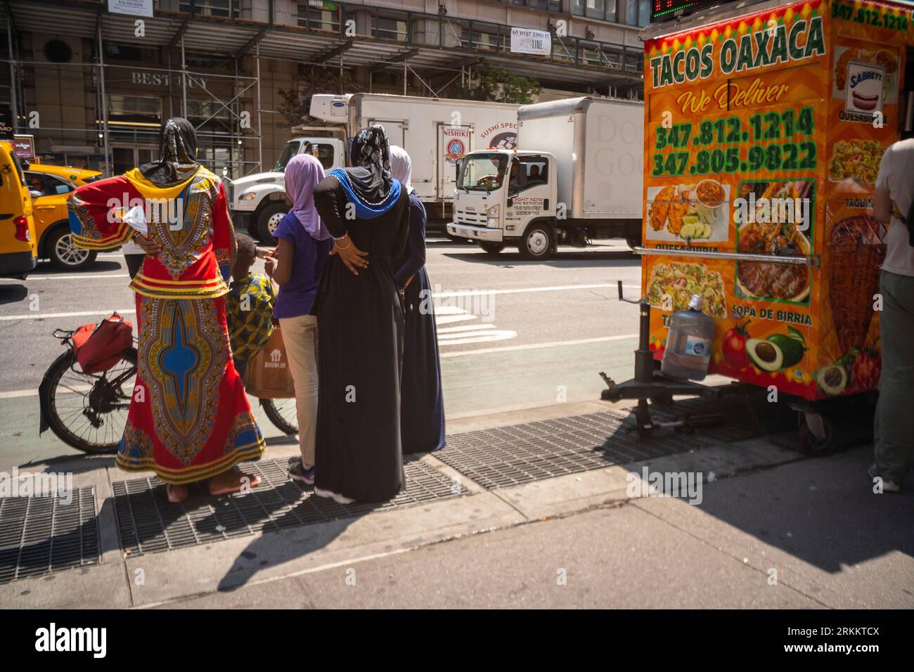 Street activity in Chelsea in New York on Wednesday, August 9, 2023. (© Richard B. Levine) Stock Photo