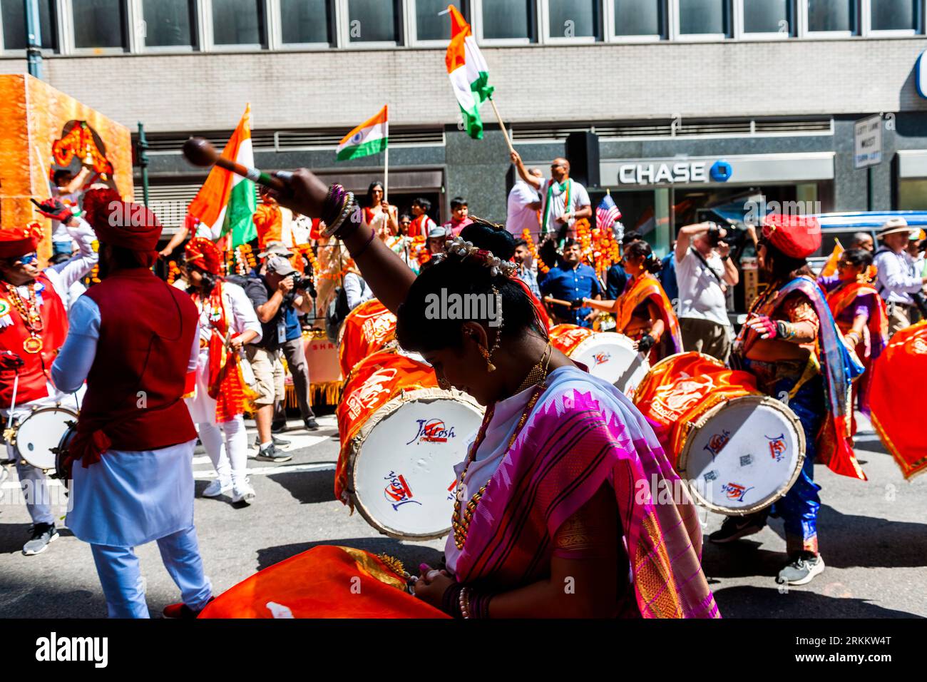 Indian-American dance troupe performs at the Indian Independence Day