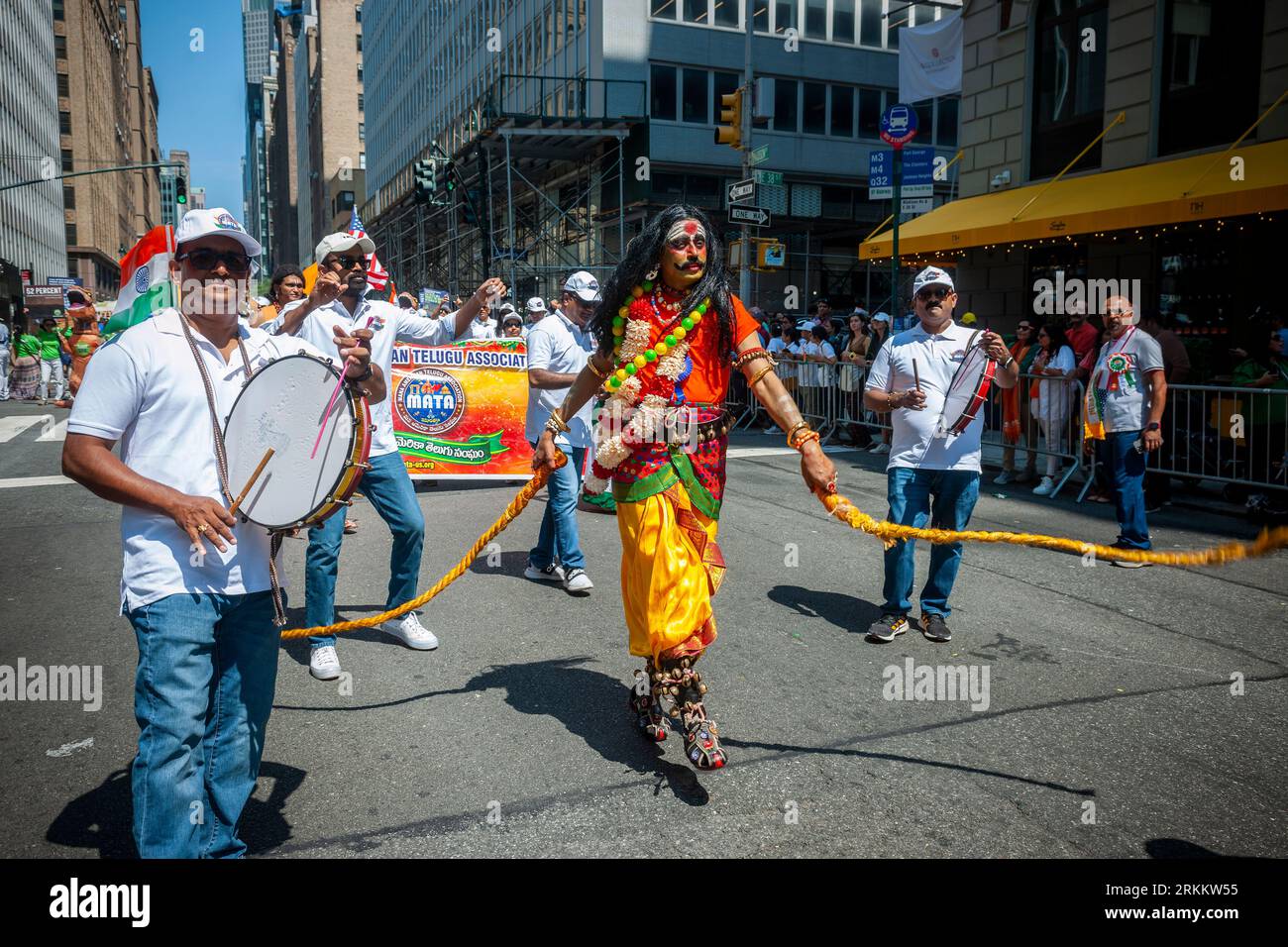Indian-American dance troupe performs at the Indian Independence Day