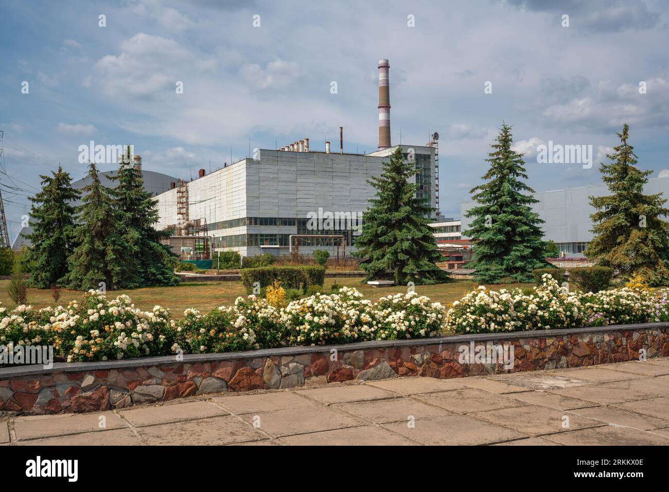 Nuclear Reactors of Chernobyl Nuclear Power Plant - Chernobyl Exclusion Zone, Ukraine Stock Photo