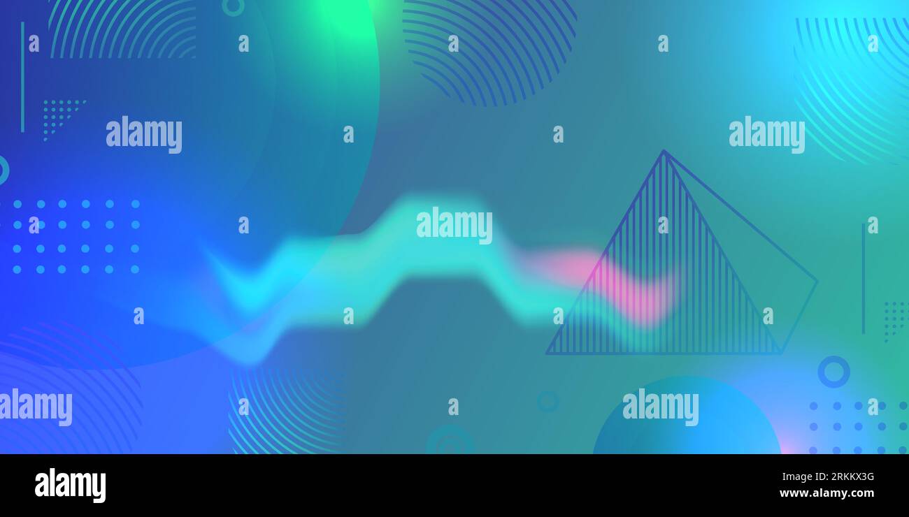 Blue abstract gradient background with modern shape of liquid wave and ...