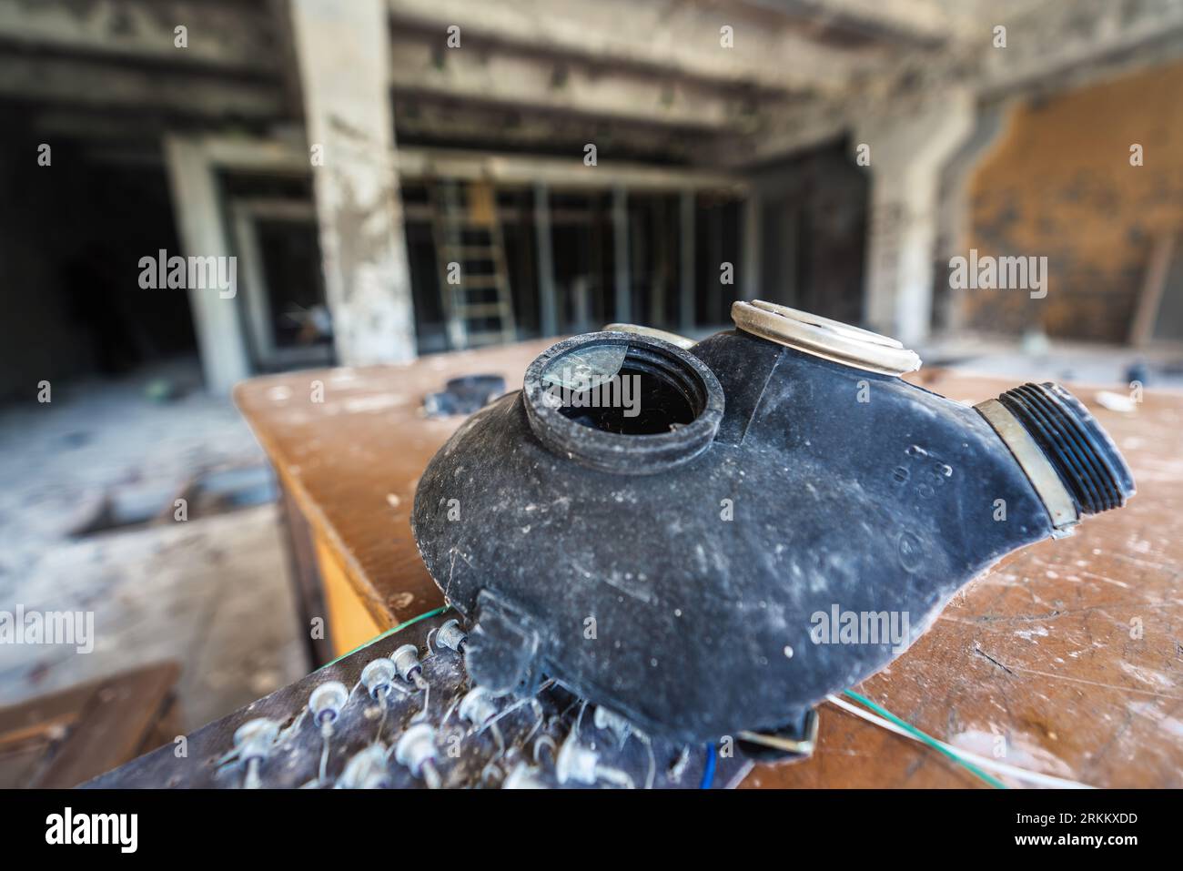 Broken Gas Mask at Duga Radar Control Center - Chernobyl Exclusion Zone ...