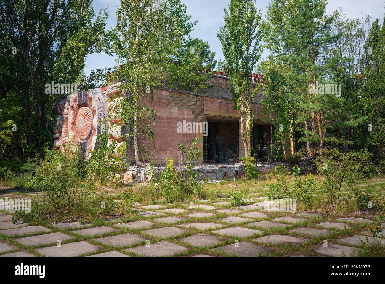 Prometheus Cinema - Pripyat, Chernobyl Exclusion Zone, Ukraine Stock Photo