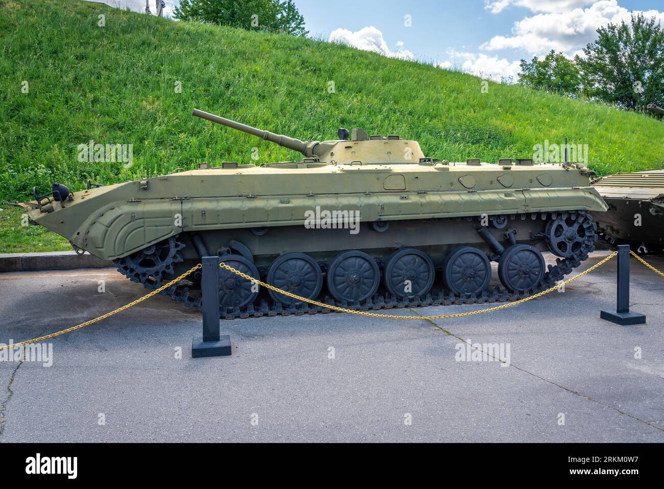 Old Soviet Infantry fighting vehicle BMP-1 - Kiev, Ukraine Stock Photo