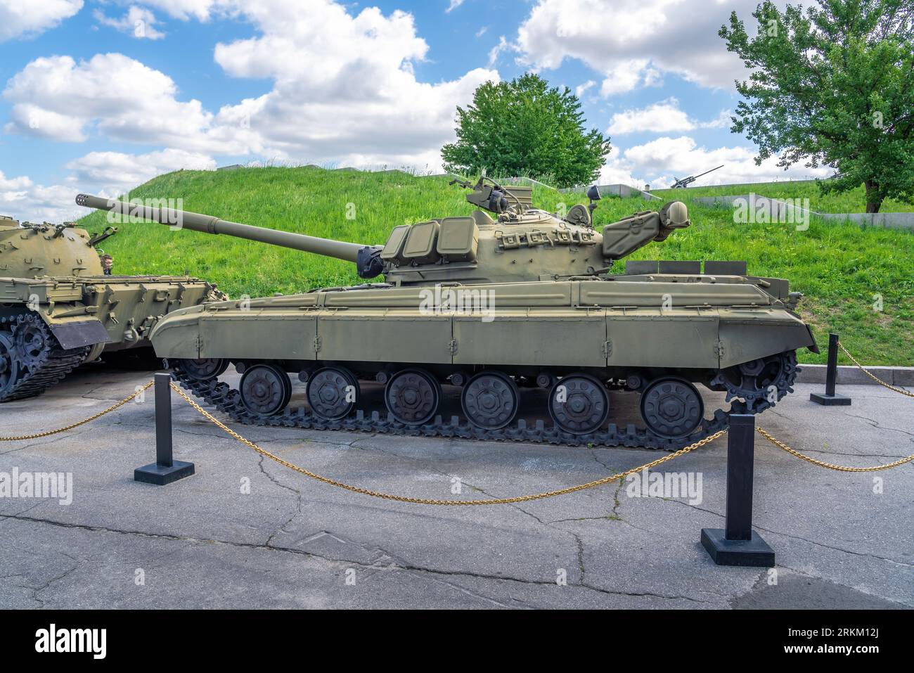 Old Soviet Main Battle Tank T-64A - Kiev, Ukraine Stock Photo
