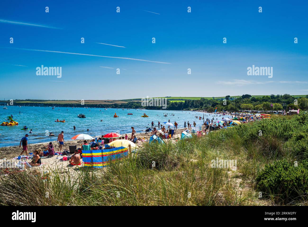 Studland coast and bay Dorset England UK located between Swanage and ...