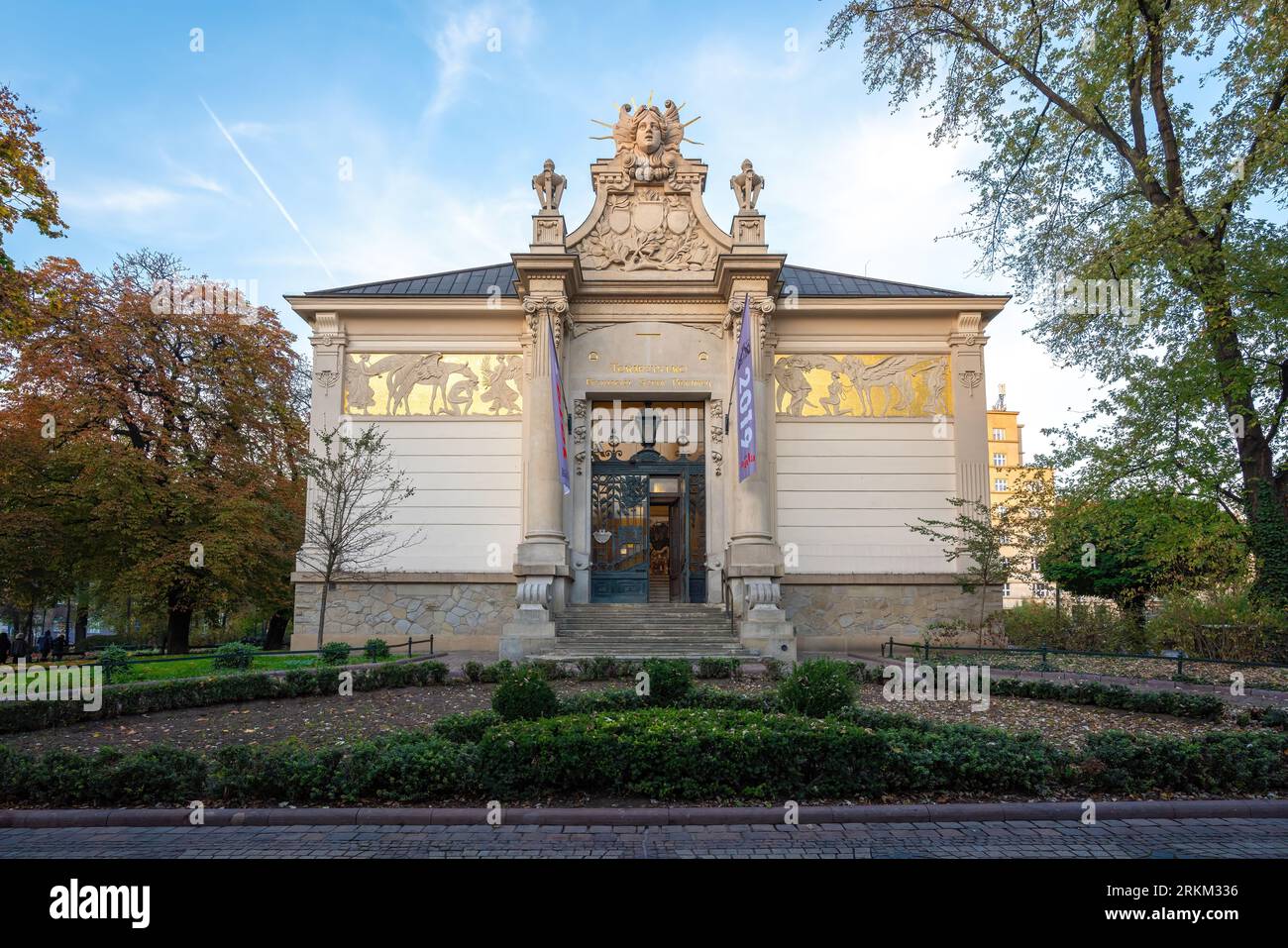 Palace of Art - Society of Friends of Fine Arts - Krakow, Poland Stock Photo