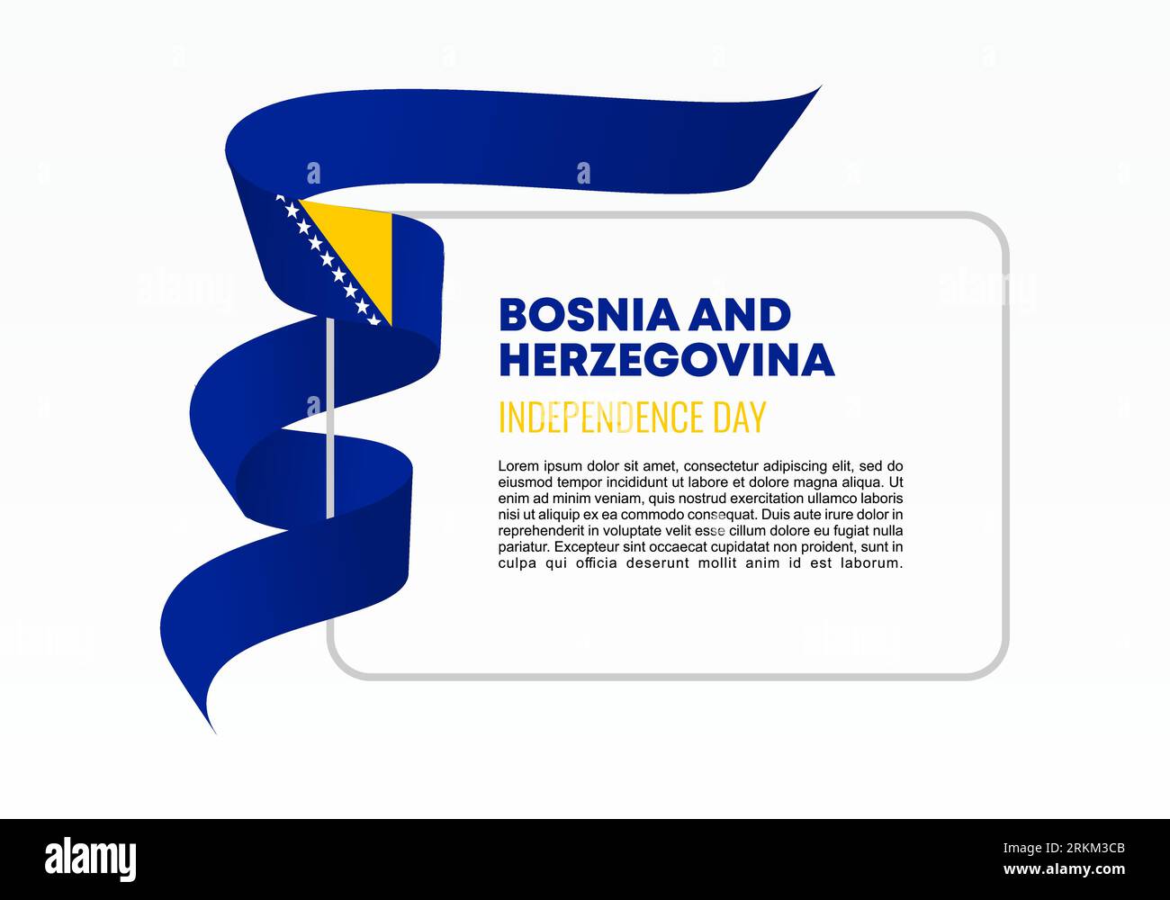 Bosnia Herzegovina independence day background banner poster for