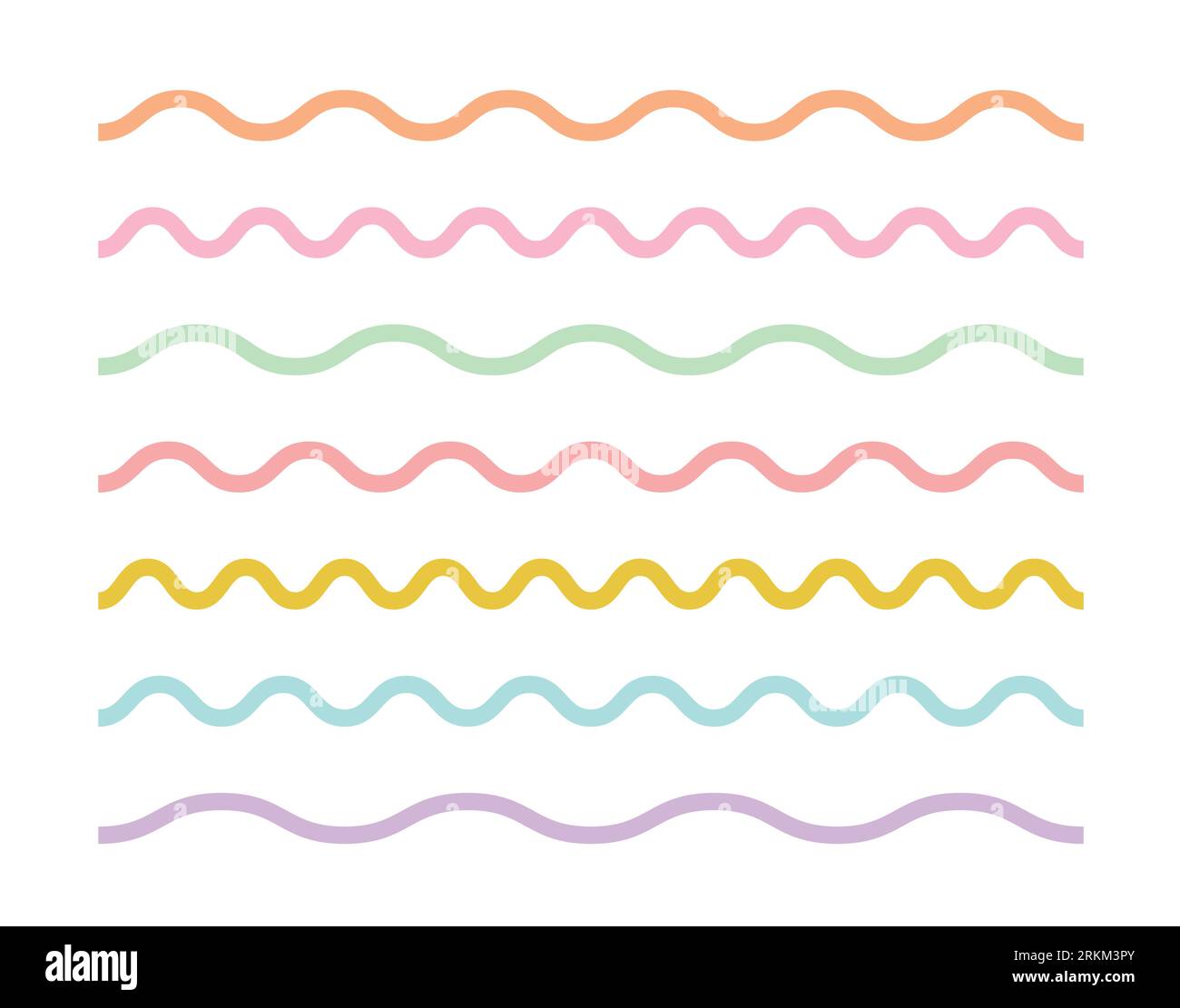 White squiggly line vector hi-res stock photography and images