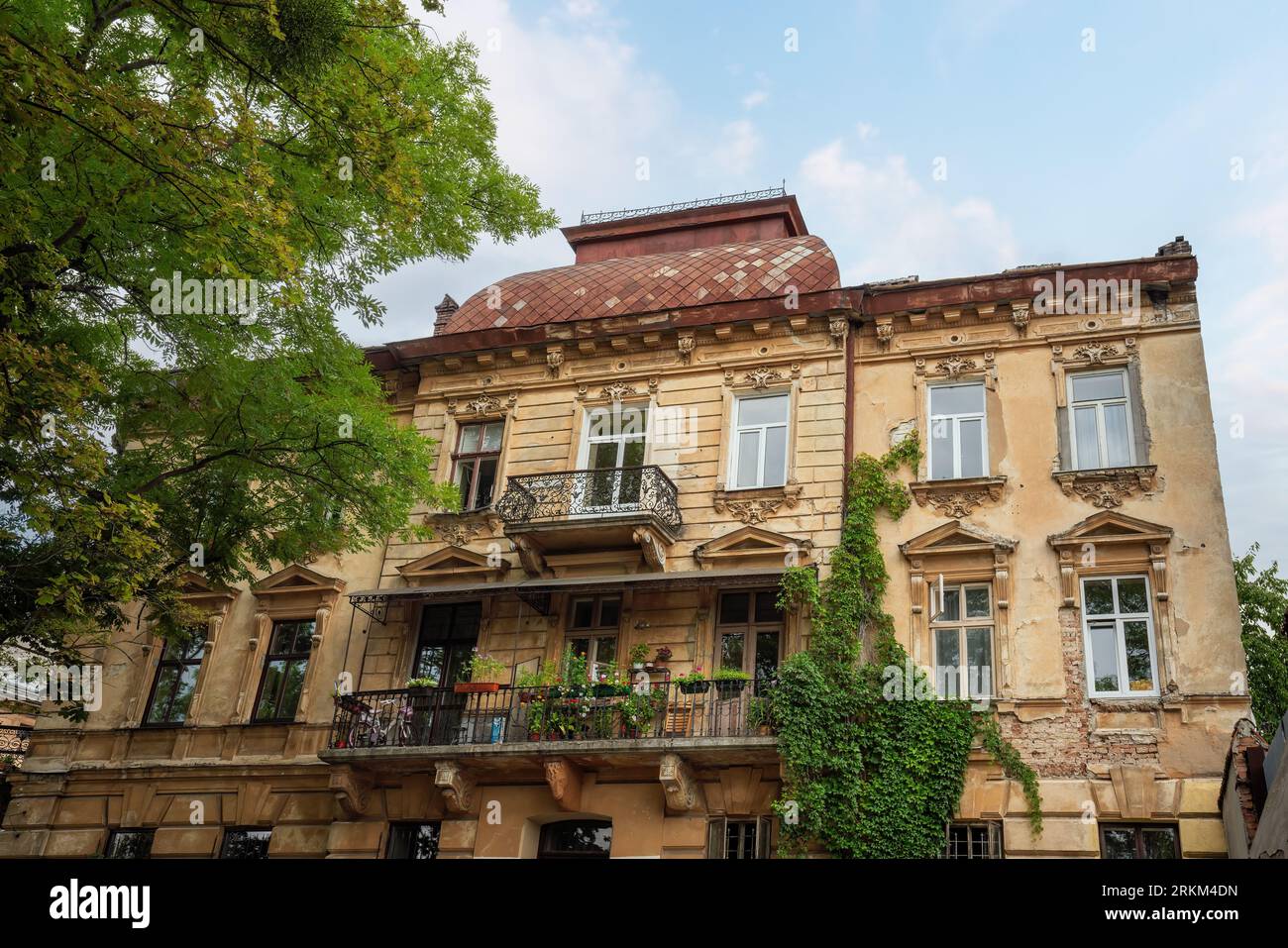 Beautiful House at Lviv Old Town Lviv, Ukraine Stock Photo Alamy