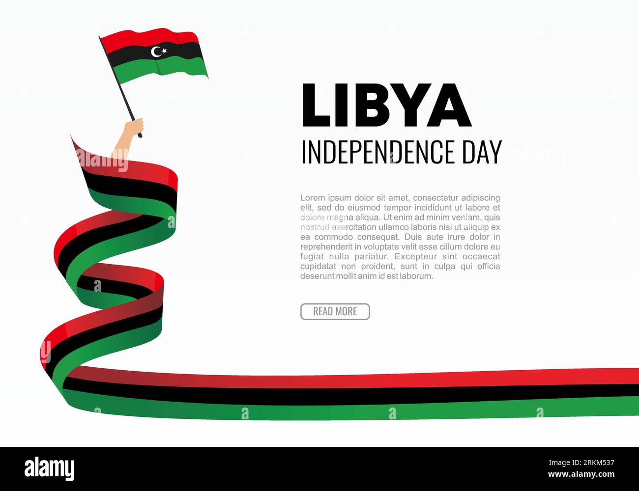 Libya independence day background banner poster for celebration on