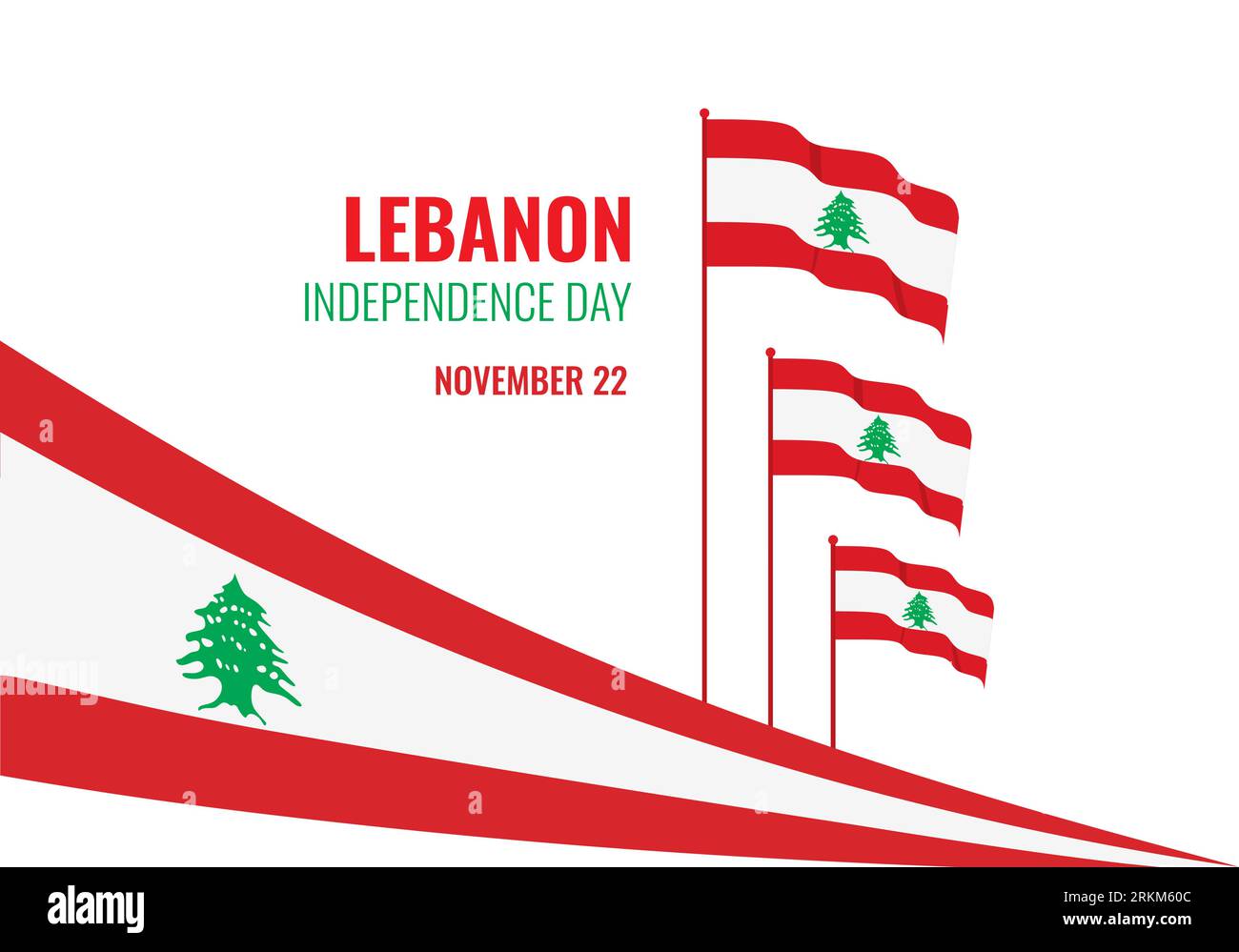 Lebanon Independence day background banner or poster for national