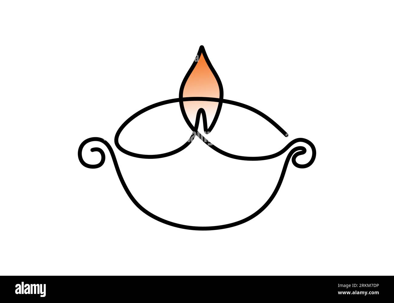 Diwali Oil Lamp Drawing
