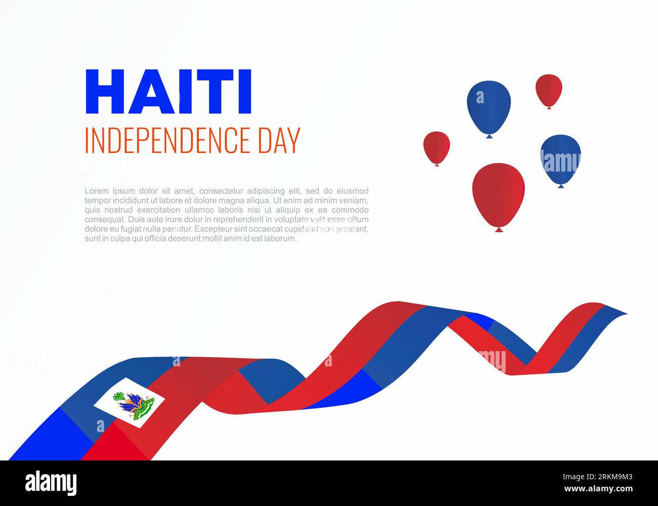 Haiti independence day background banner poster for celebration on ...