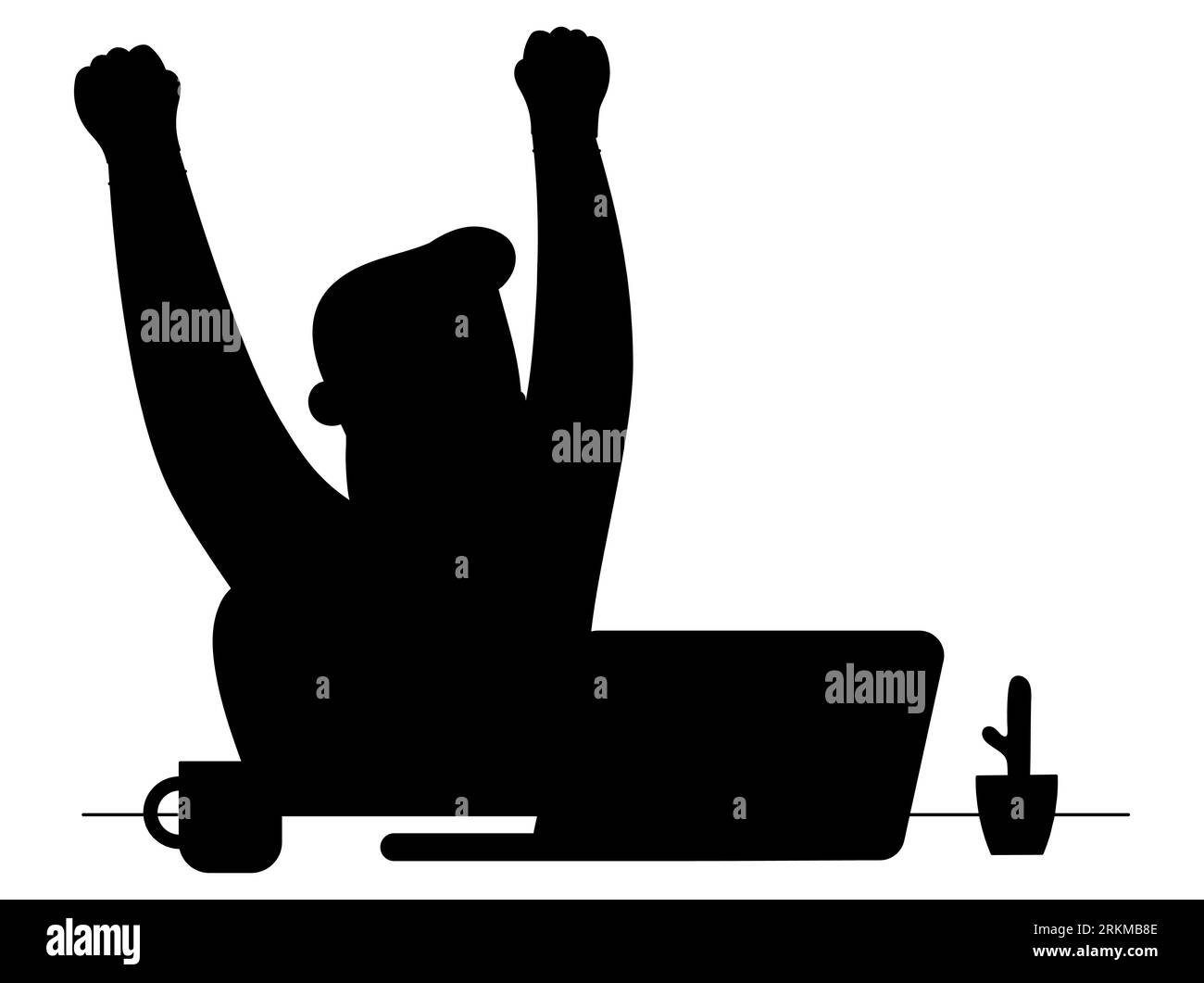 remote-work-setting-stock-vector-images-alamy