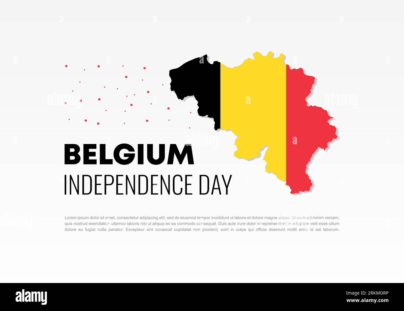 Belgium Independence day background banner poster for national