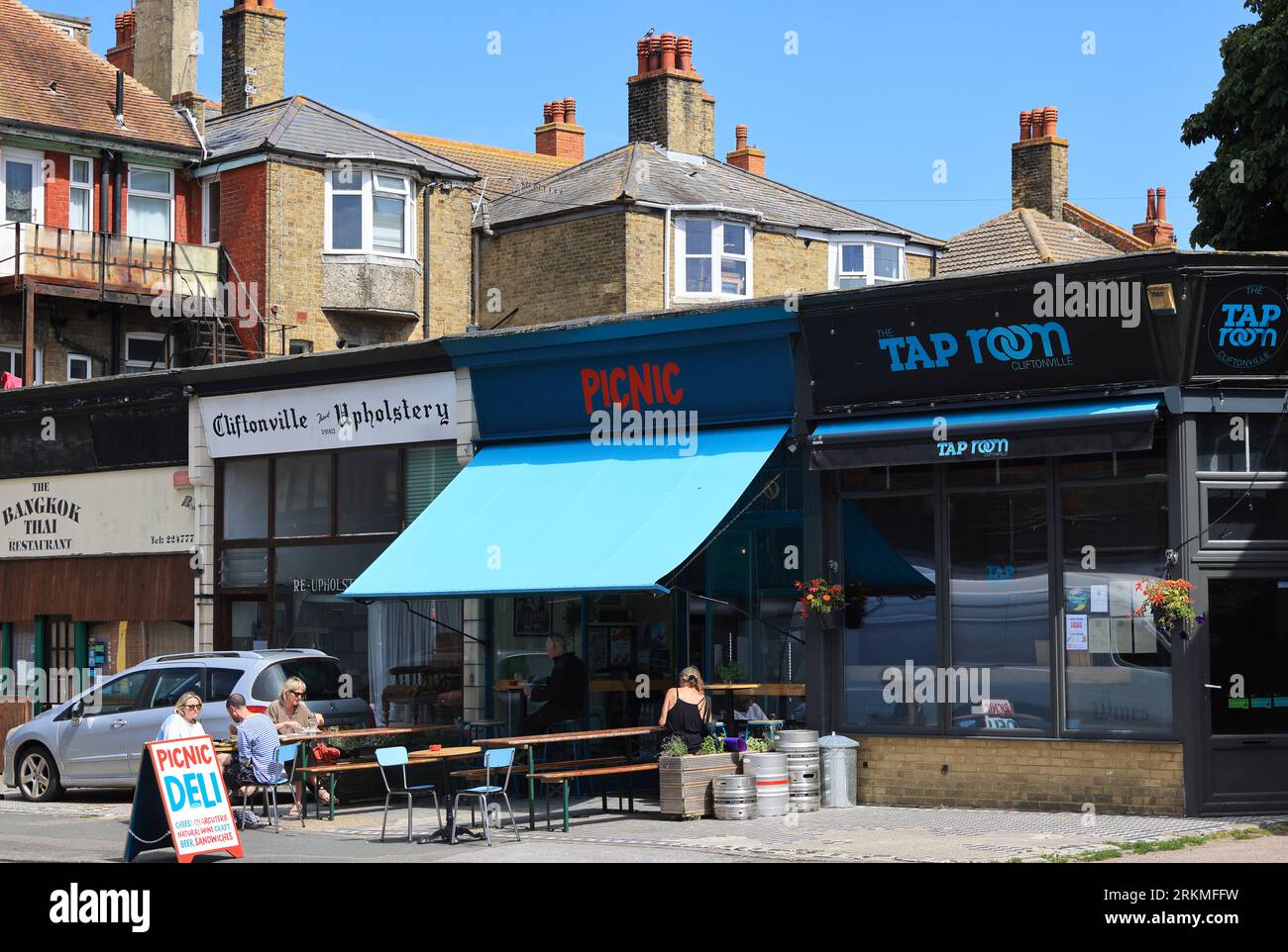 The trendy Tap Room in Cliftonville, Margate, east Kent, UK Stock Photo