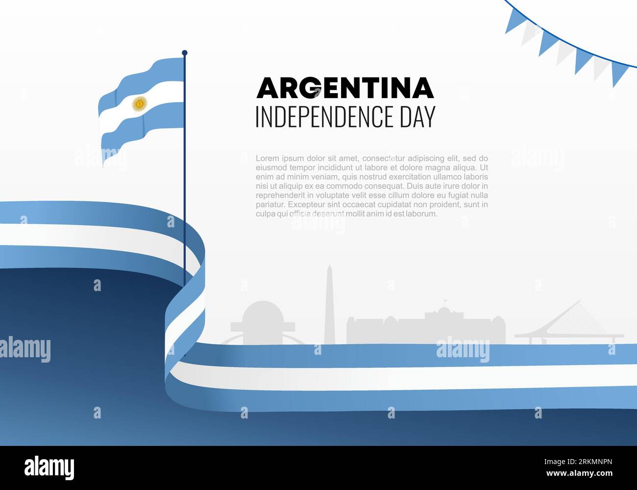 Argentina Independence day background banner poster for national