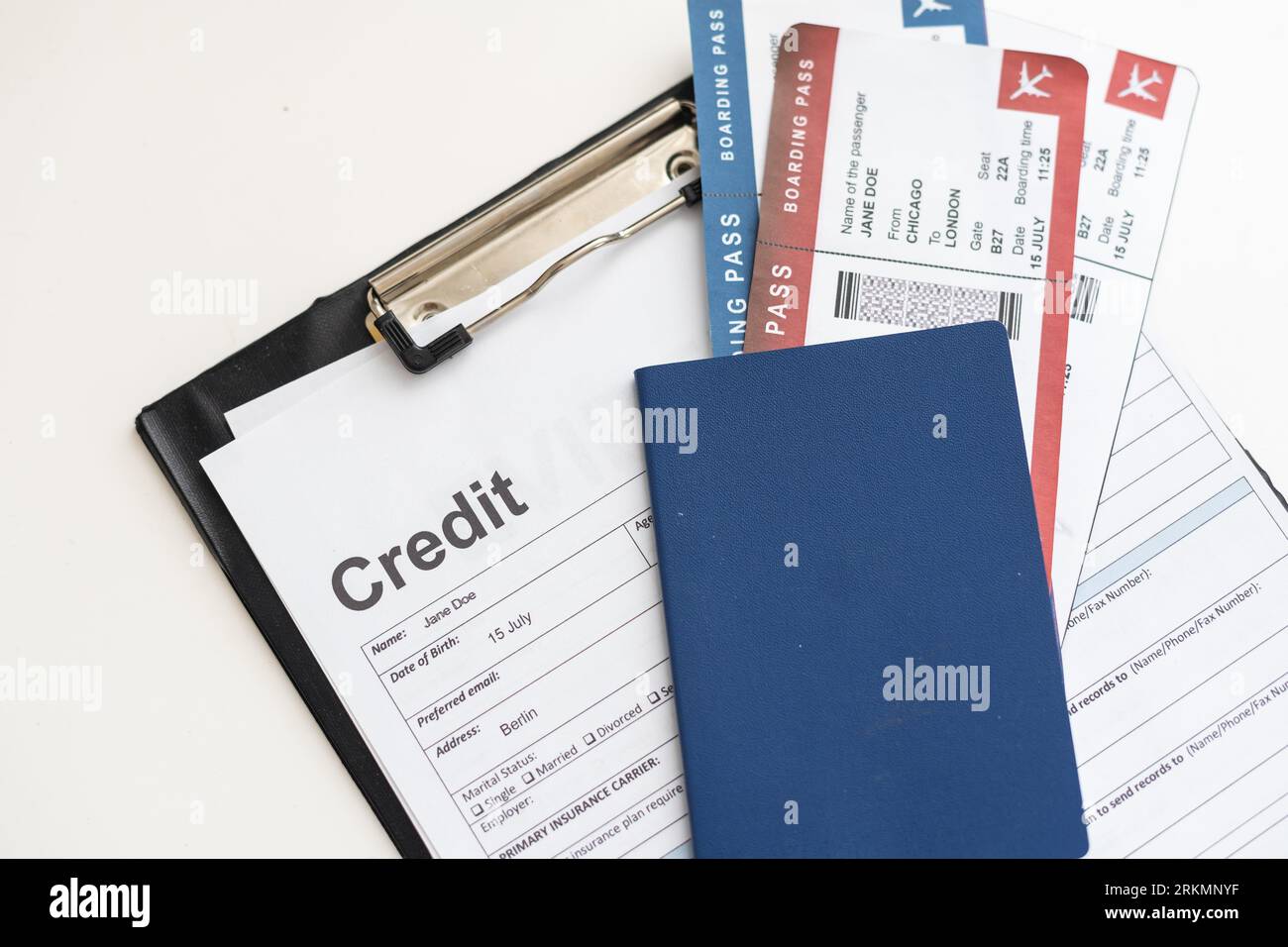 Around the world airline ticket hi-res stock photography and images - Alamy