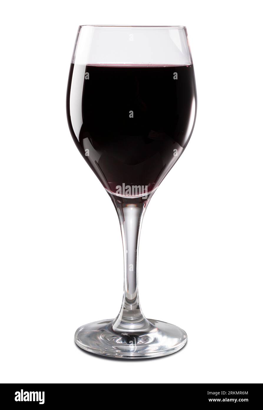 A glass of red wine isolated on white background Stock Photo - Alamy