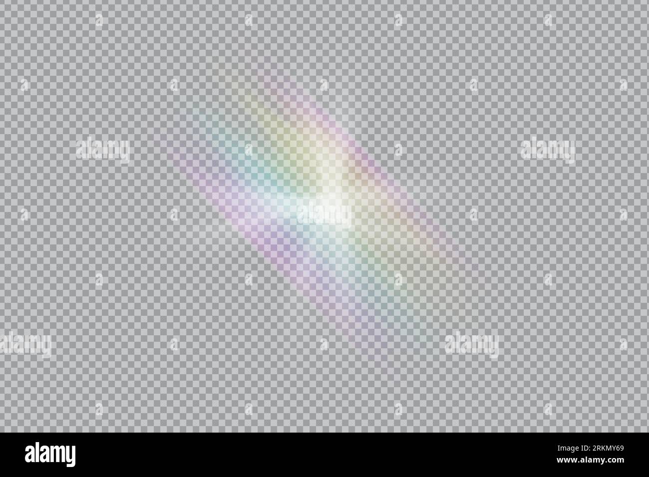 prism rainbow light. Overlay light effect.Stock vector illustration in ...