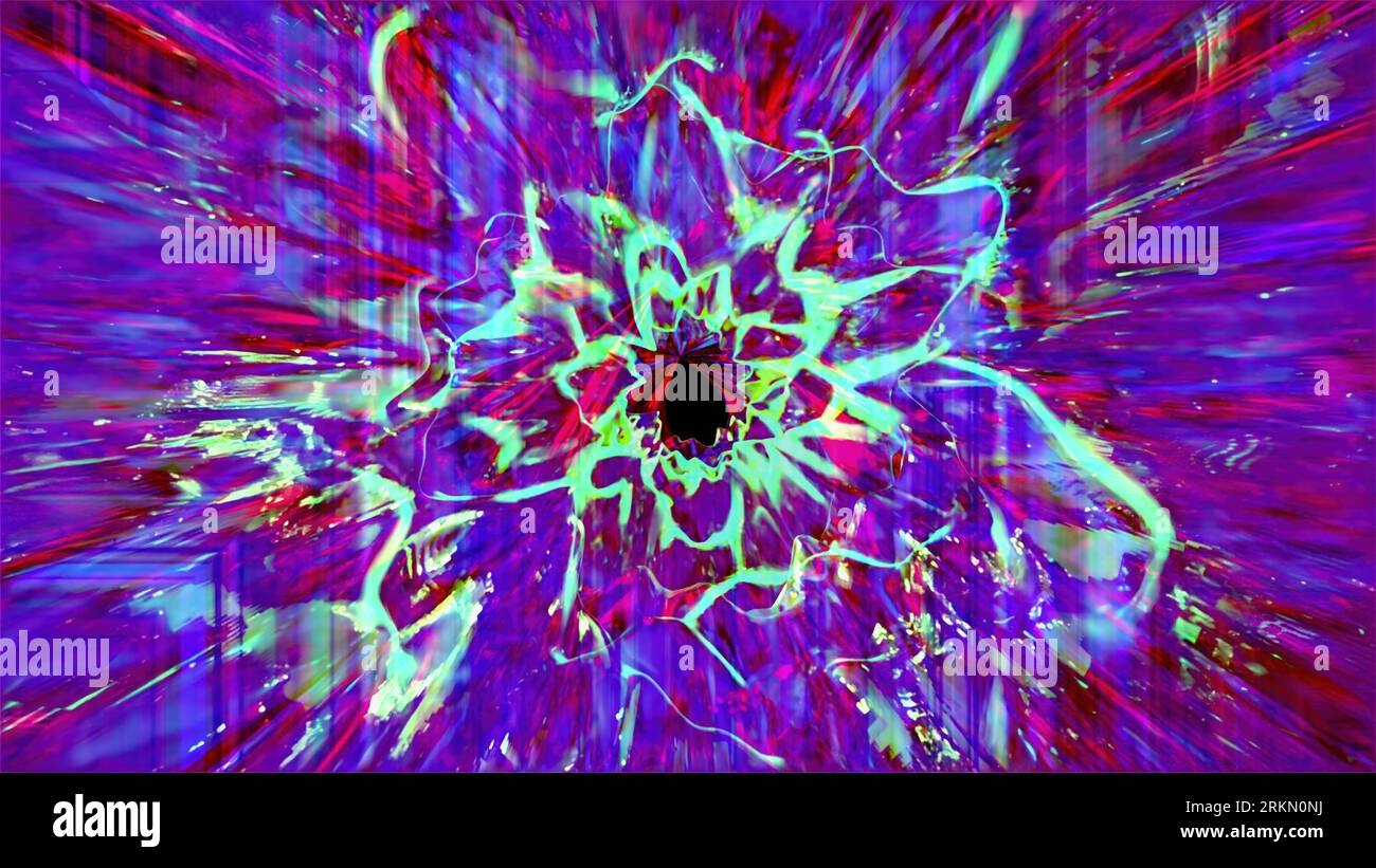 Abstract fluid tunnel. Computer generated 3d render Stock Photo - Alamy