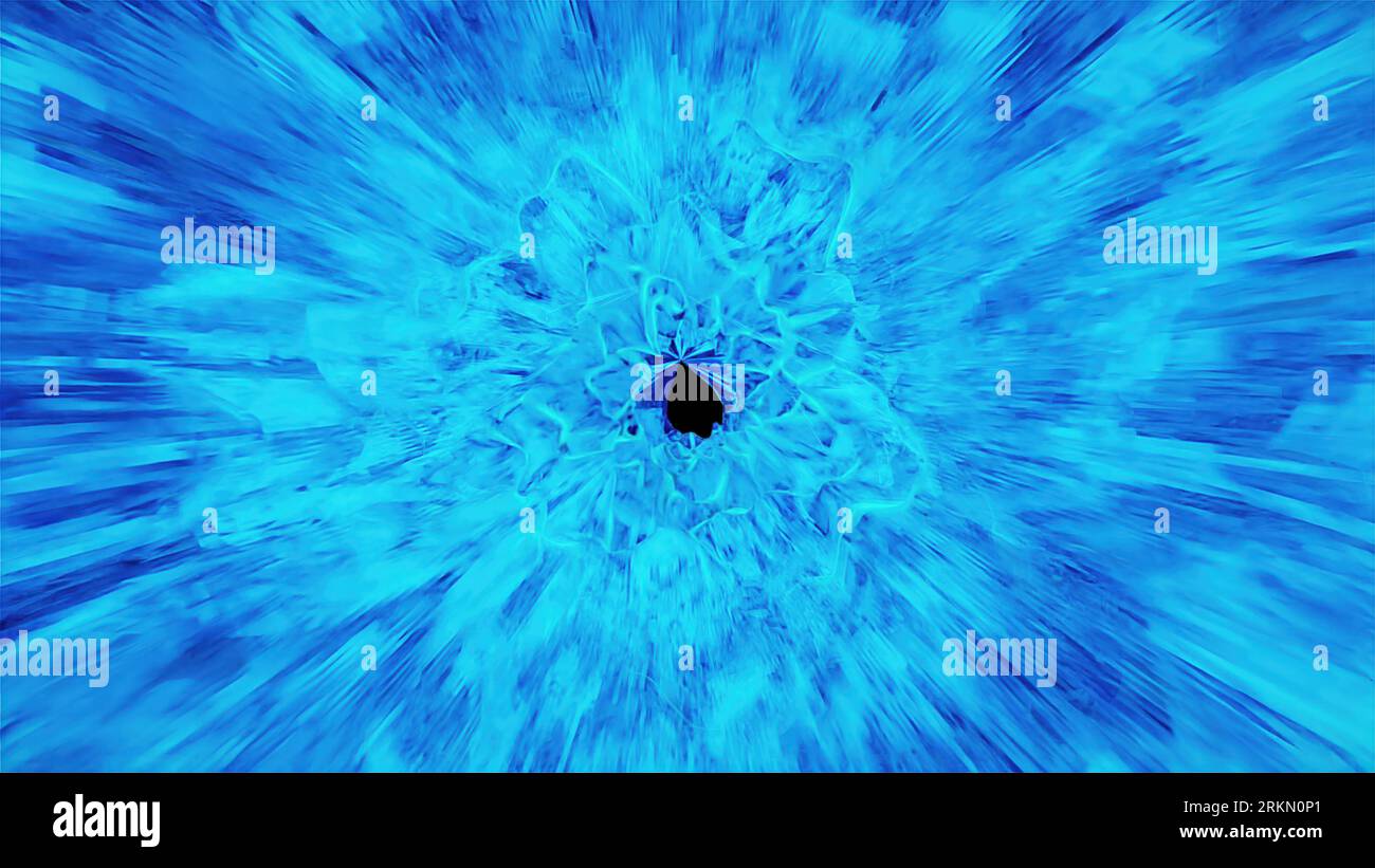 Abstract fluid tunnel. Computer generated 3d render Stock Photo - Alamy