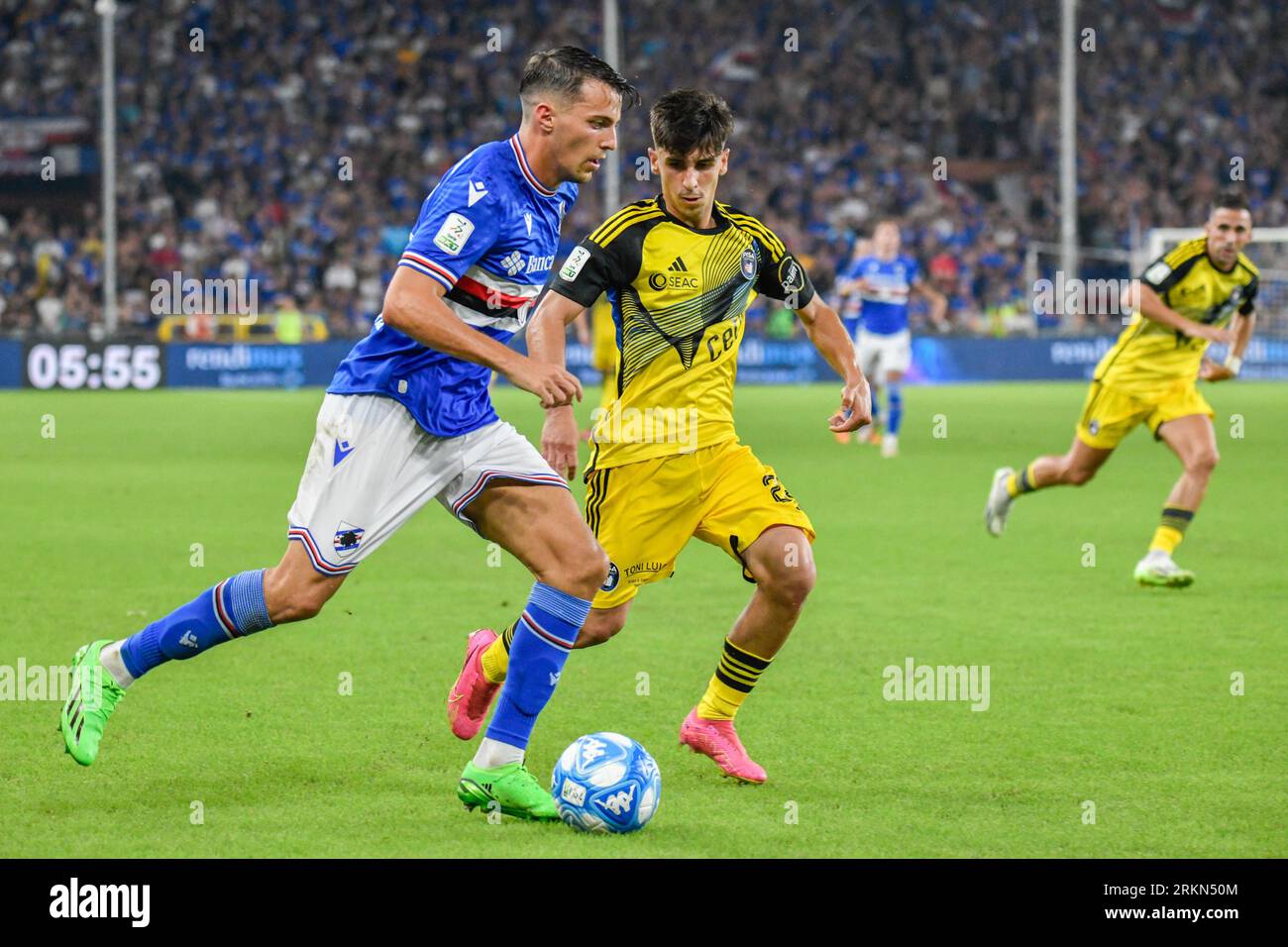 Genoa, Italy. 25th Aug, 2023. Simone Giordano (sampdoria) Fights For 