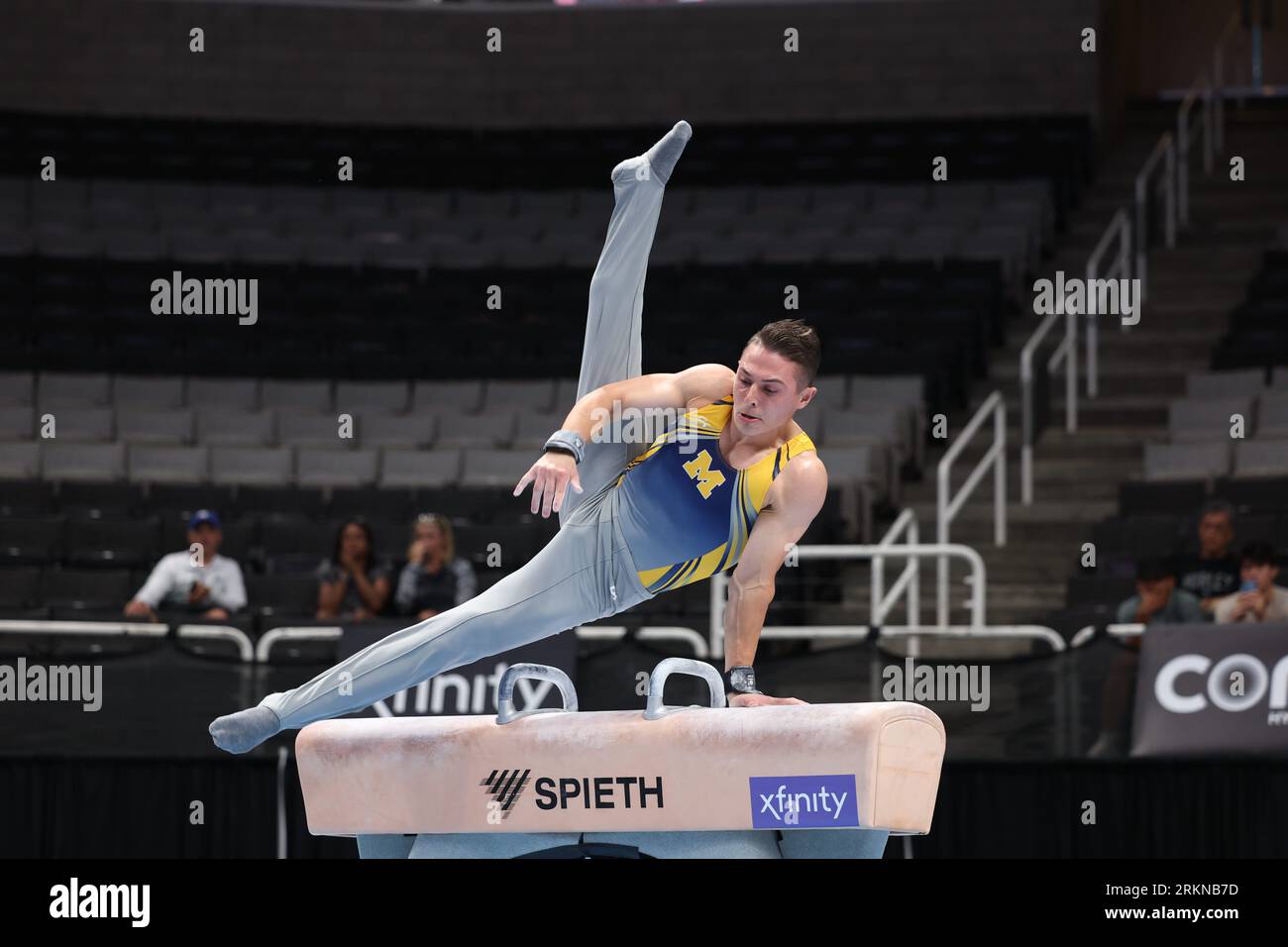 August 24, 2023: Gymnast Paul Juda during the senior men day 1 ...