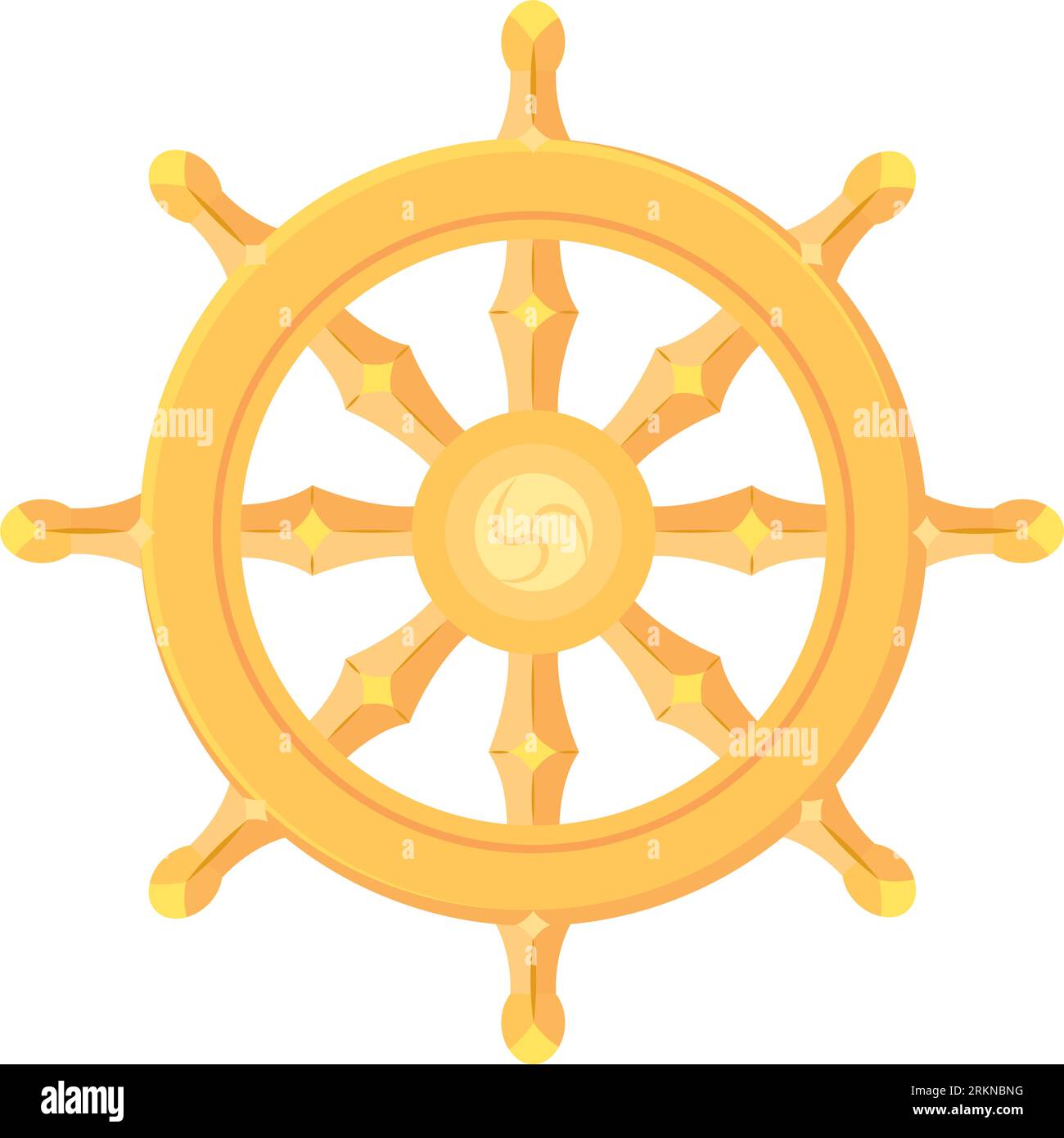Isolated colored ship wheel icon Vector Stock Vector Image & Art - Alamy