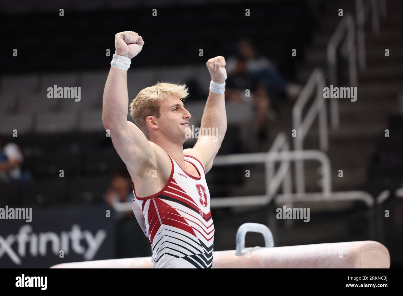 August 24, 2023: Gymnast Colt Walker during the senior men day 1 ...