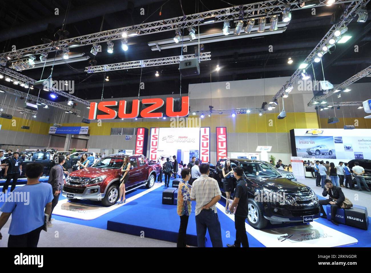 Bildnummer: 57121463  Datum: 29.02.2012  Copyright: imago/Xinhua (120229) -- BANGKOK, Feb. 29, 2012 (Xinhua) -- visit Thailand s First Auto Show held at BITEC Bangna Exhibition in Bangkok, Thailand on Feb 29, 2012. Thailand s First Auto Show was held Wednesday morning under the government s car policy which provides tax-cut for first time car buyer, with 18 car brands and 20 used car vendors participating. (Xinhua/Rachen Sageamsak)(axy) THAILAND-BANGKOK-AUTO SHOW PUBLICATIONxNOTxINxCHN Wirtschaft Autoindustrie Auto Messe Automesse xbs x2x 2012 quer o0 Isuzu     57121463 Date 29 02 2012 Copyrig Stock Photo