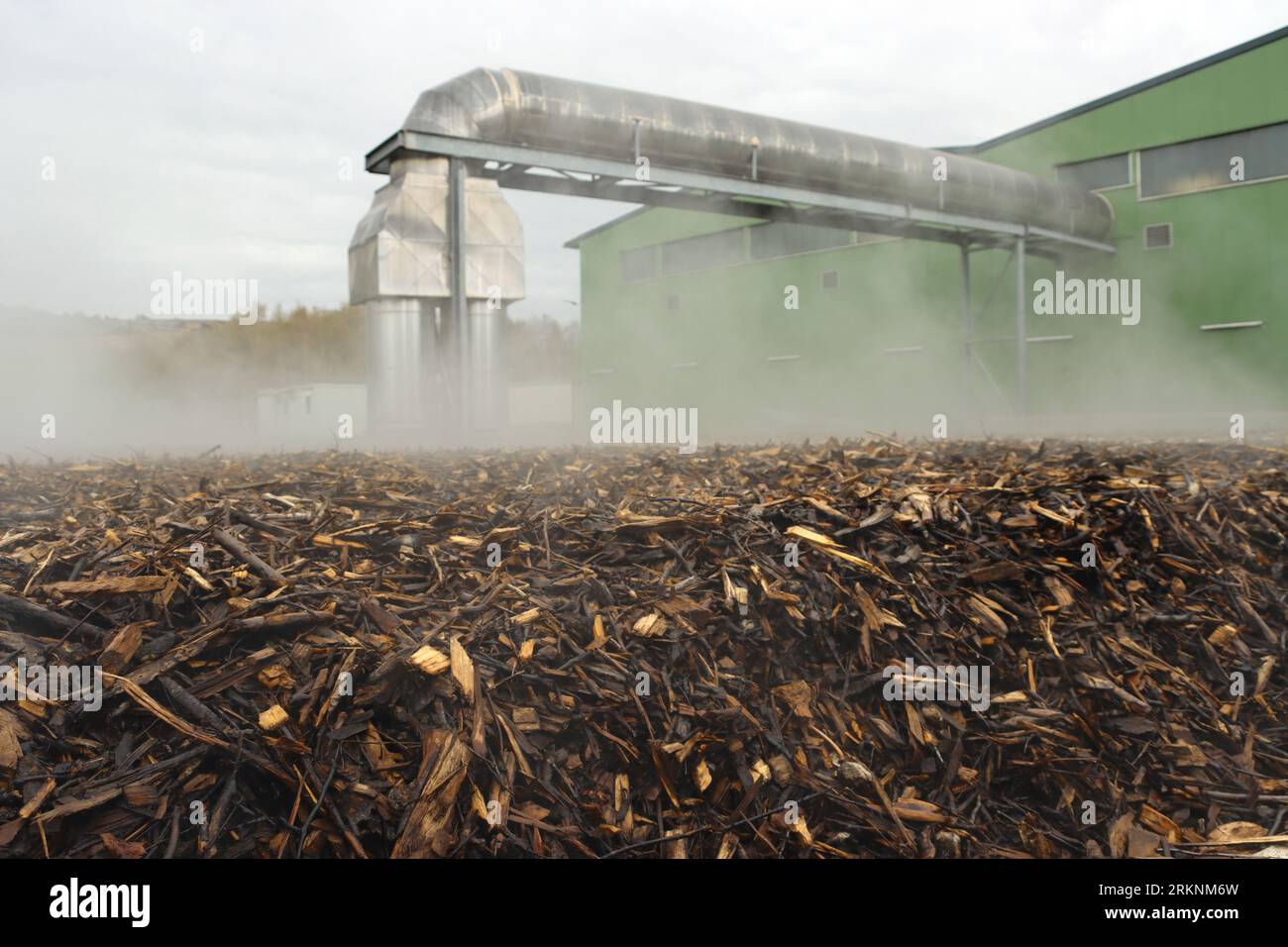 waste management centre - biofilter plant, Germany Stock Photo
