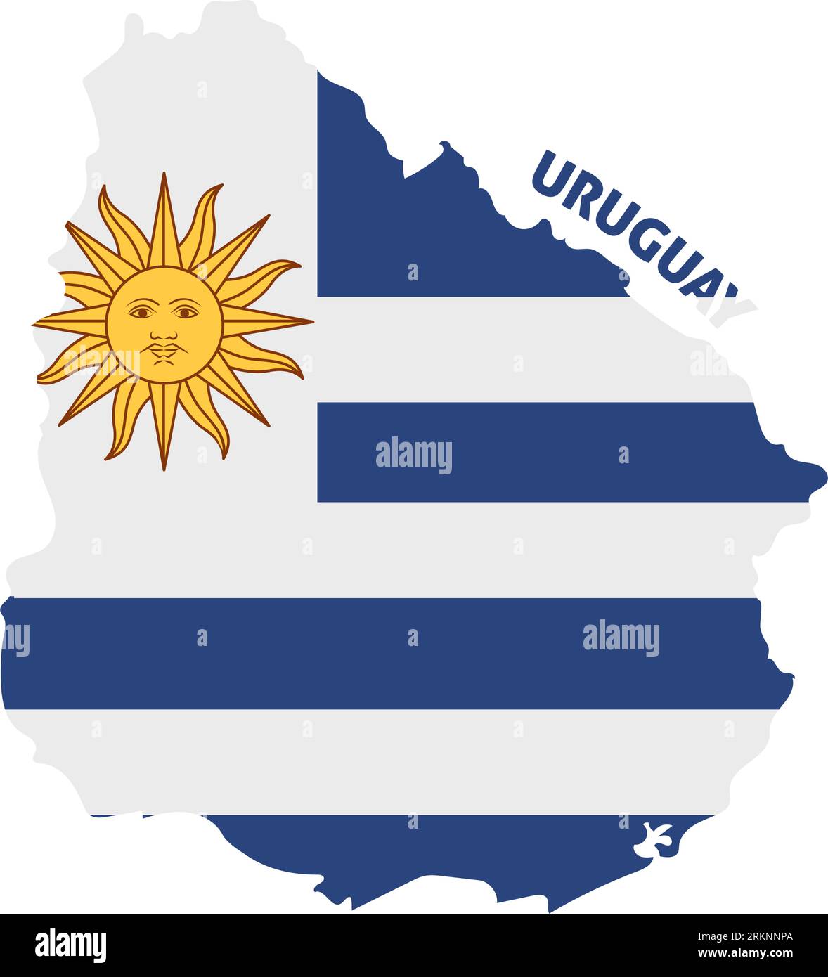 uruguay-country-flag-map-shape-stock-vector-images-alamy