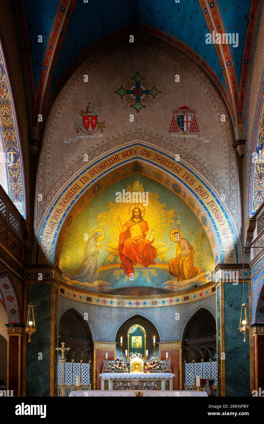 Interior of the Church of Saint Alphonsus of Liguori, Rome, Italy Stock ...