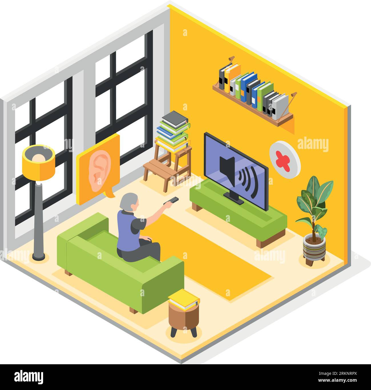 Adjusting headset Stock Vector Images Alamy