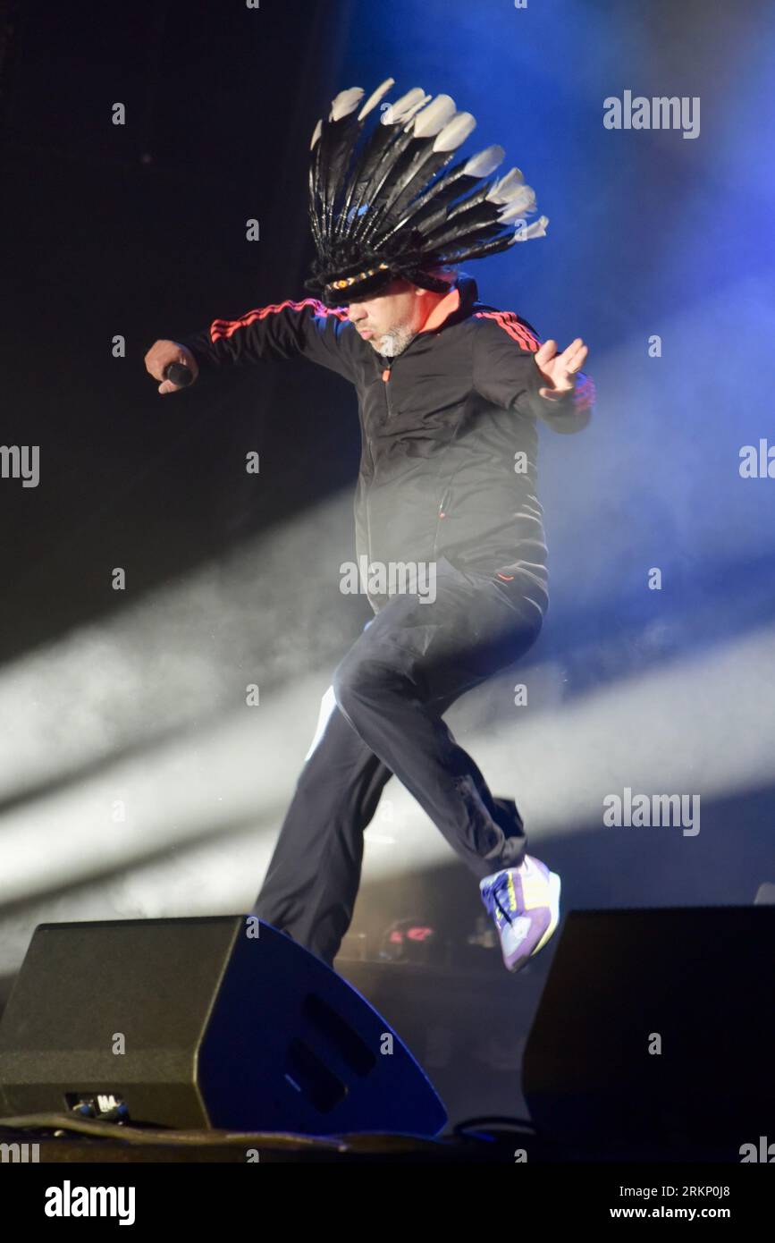 Victorious Festival, Portsmouth/Southsea, 25th August 2023, Jamiroquai headlining Friday night at Victorious Festival, Southsea, Credit: Graham Tarrant/Alamy Live News Stock Photo