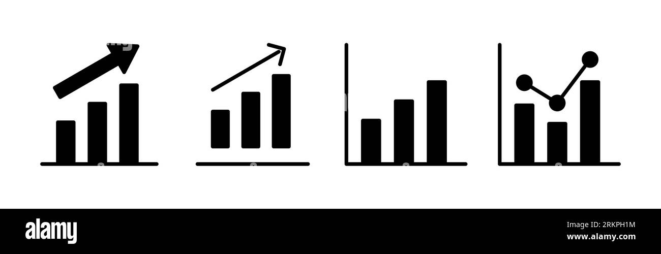 Growing graph Icon vector. Chart icon. Graph Icon Stock Vector Image ...