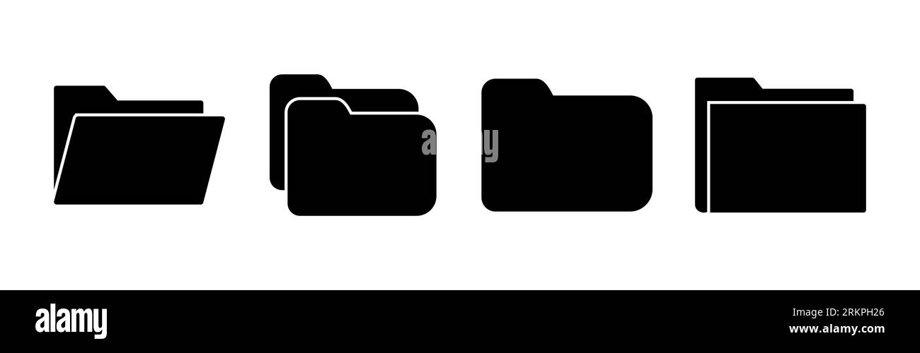Folder icon vector. document folder icon Stock Vector Image & Art - Alamy