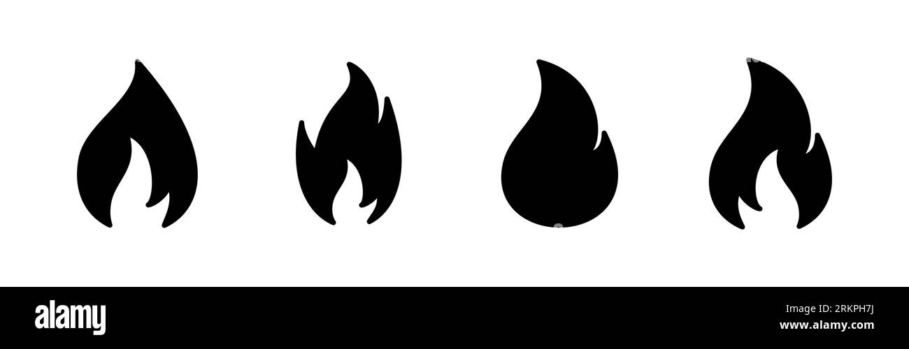 Fire icon vector. fire flame icon Stock Vector Image & Art - Alamy