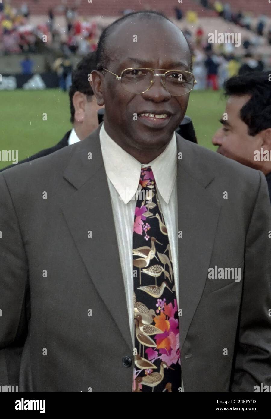 Jack Warner ex head of CONCACAF at a tournament in the Caribbeam Stock Photo