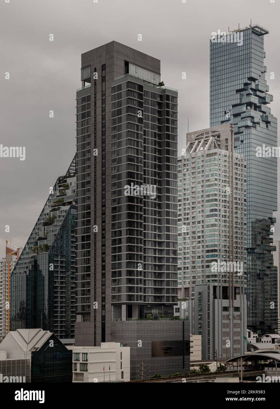 Bangkok, Thailand - 16 Jul 2023 - Skyscrapers of modern office ...