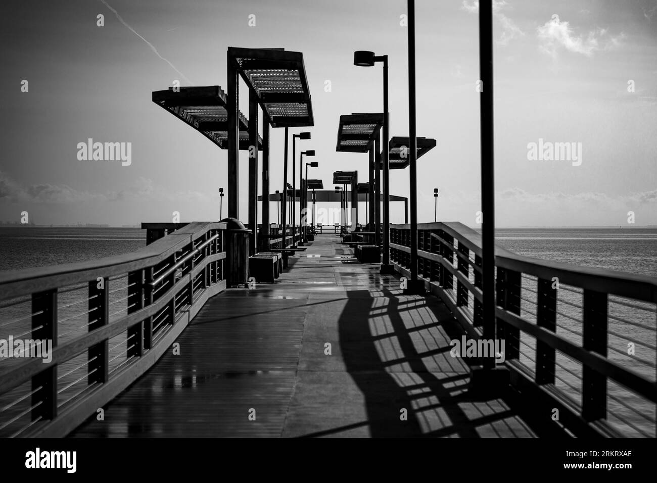 Cole Park Pier Corpus Christi Stock Photo Alamy