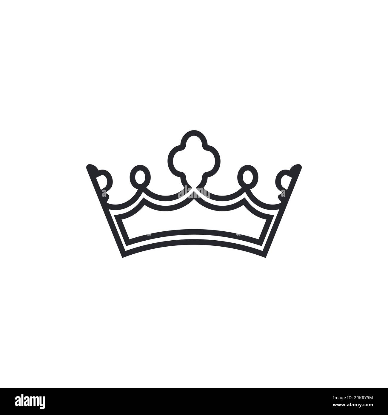 king and queen crown vector illustration Stock Vector