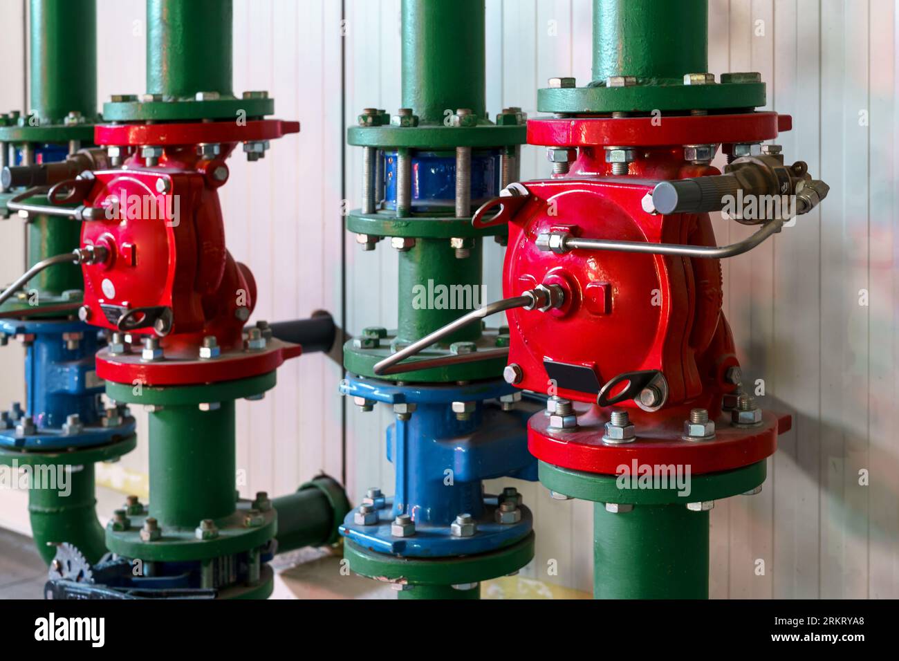 Fire protection system in a warehouse Stock Photo Alamy